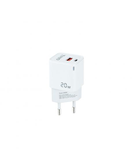 Tooq Cargador de Pared USB-CPD + USB-AQC 20W - Color Blanco