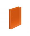 Dohe Carpeta de 4 Anillas Mixtas de 25mm A4 - Polipropileno Translucido - Color Naranja