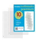 Dohe 10 Fundas Multitaladro Premium con 16 Perforaciones - Polipropileno Rugoso