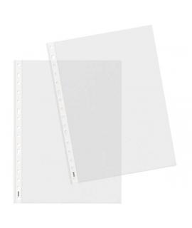 Dohe 100 Fundas Multitaladro de 16 Perforaciones - 100x100mm - Polipropileno Transparente Piel de Naranja y Cristal de Diversas 