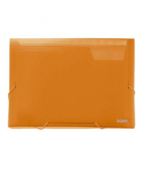 Dohe Clasificadores Acordeon de 13 Departamentos - Tamaño A4 Apaisado - Fabricados en Polipropileno Translucido de 700 Micras - 