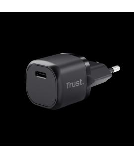 Trust Cargador USB-C 20W Ultrarreducido - Potente Salida de 20W - Compatible con Carga PD y PPS - Protecciones Contra Sobrecarga