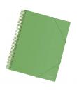 Dohe Carpeta con 30 Fundas Tamaño A4 - Tapa de Polipropileno Opaco de 800 Micras - Fundas Transparentes de 80 Micras - Espiral d