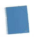 Dohe Carpeta con 40 Fundas Tamaño A4 - Tapa de Polipropileno Opaco de 800 Micras - Fundas Transparentes de 80 Micras - Espiral d