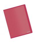 Dohe Carpeta con 10 Fundas A4 - Tapa Flexible de Polipropileno - Fundas Transparentes Soldadas - Color Rojo