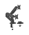 Aisens Soporte de Mesa PRO Contrapeso Giratorio e Inclinable para Monitor/TV 9kg (3 Pivotes - 2 Brazos) de 17-32 - Color Negro