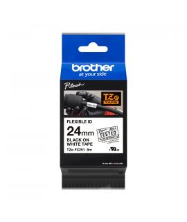 Brother TZeFX251 Cinta Laminada Flexible Original de Etiquetas - Texto negro sobre fondo blanco - Ancho 24mm x 8 metros