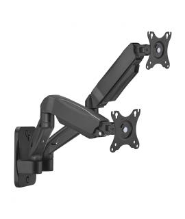 Aisens Soporte de Pared PRO Contrapeso Giratorio e Inclinable para Monitor/TV 9kg (3 Pivotes - 2 Brazos) de 17-32 - Color Negro