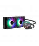 Unykach Aquastorm 240 Kit de Refrigeracion Liquida - 2 Ventiladores de 120mm - Iluminacion RGB - Visualizacion Temperatura CPU -