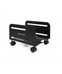 Tooq Soporte de Suelo con Ruedas para CPU de 119-209mm de Ancho - Peso Max 10kg - Color Negro