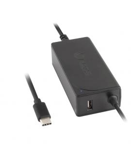 NGS Cargador Universal Automatico para Portatil 65W USB-C - 1x USB 2.0 - Voltaje 5-20V