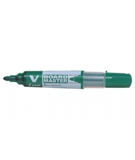 Pilot V-Board Master Begreen Rotulador para Pizarra Blanca - Punta Redonda 6mm - Trazo 2.3mm - 91% Plastico Reciclado - Recargab