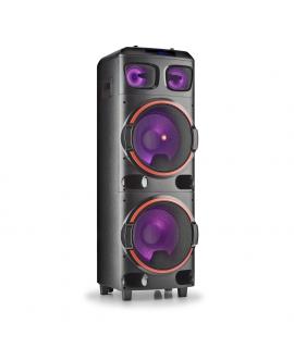 NGS Wild Dub 2 Altavoz 800W TWS Bluetooth - Doble Subwoofer 12" - USB, MicroSD y Aux In - Luces LED