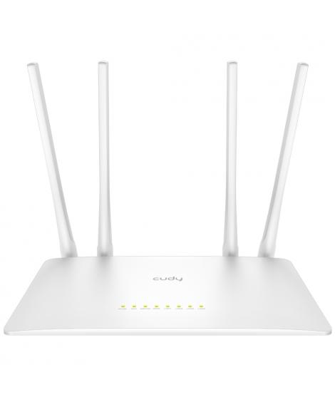 Cudy WR1200 Smart Router WiFi AC1200 Doble Banda - 1x Puerto Wan 100/10 Mbps y 4x Puertos Lan 100/10 Mbps - 4 Antenas Externas