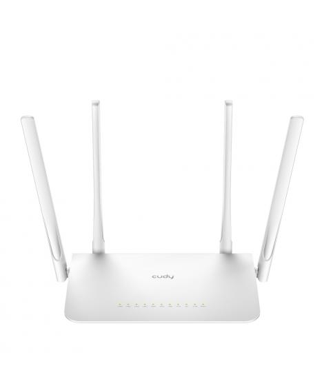 Cudy WR1300 Smart Router WiFi AC1200 Doble Banda - 1x Puerto Wan 1000/100/10 Mbps y 4x Puertos Lan 1000/100/10 Mbps - 4 Antenas 