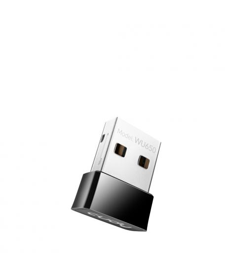 Cudy WU650 Mini Adaptador Wi-Fi USB 2.0 AC650 Doble Banda - Hasta 433Mbps en 5GHz