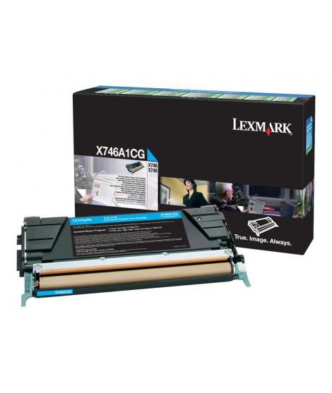 Lexmark X746/X748 Cyan Cartucho de Toner Original - X746A1CG