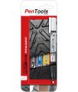 Pentel PenTools Pack de 4 Rotuladores Permanentes Paint Marker - Punta Conica 4.6mm - Trazo 3mm - Impermeable, Resistente a la L