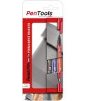 Pentel PenTools Pack de 3 Rotuladores Permanentes Industriales Pentel Pen Twin Tip - Doble Punta - Extrafina 0,6mm y Fina 3.5mm 