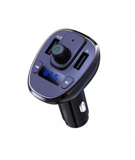 XO Transmisor Bluetooth 5.0 FM - Funcion Manos Libres - USB para Reproduccion y Carga - microSD - Pantalla Led