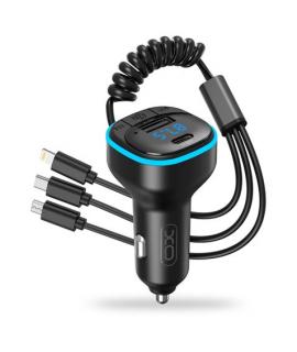 XO Adaptador Bluetooth para Coche - Conexion Inalambrica 50 - Reproduce Desde Smartphone y Pendrive - Puerto USB y Tipo C - Func