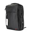 XO Mochila para Portatil - hasta 15.6" - Impermeable y Resistente - Carga Rapida USB - Diseño Ergonomico - Color Negro