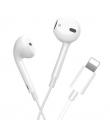 XO EP13 Auriculares con Microfono Lightning - Fuertes Graves - Boton de Control - Cable 1.2m - Color Blanco