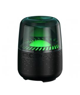 XO Disco Boom Altavoz Bluetooth 5.1 - 10W - USB, microSD, AUX - Luces RGB - Hasta 6 Horas de Reproduccion - Color Negro