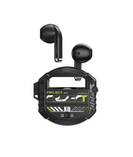 XO Auriculares Bluetooth 5.3 - hasta 4 Horas de Musica - Bateria Auricular 30Mah - Bateria Caja de Carga 300Mah - Color Negro