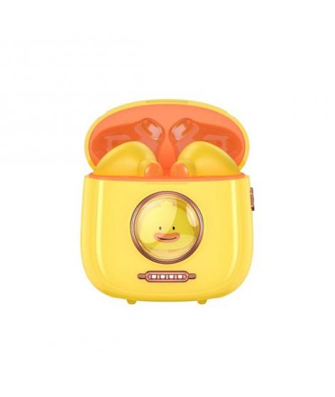 XO Auriculares Bluetooth 5.1 Kids - TWS - Hasta 5 Horas de Musica - Color Amarillo/Naranja