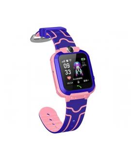 XO Smartwatch para Niños - Pantalla 1.44" - Camara Frontal - Correa de Silicona - Carga Magnetica - Color Rosa/Lila