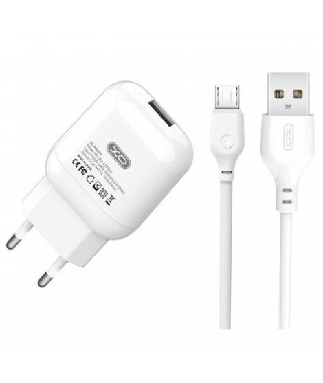 XO L37 Pack Cargador de Corriente USB + Cable USB a MicroUSB