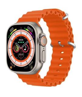 XO M8 Reloj Smartwatch Pantalla IPS 1.91" - Autonomia hasta 5 Dias - Llamadas Bluetooth - Resistencia IP67 - Color Naranja