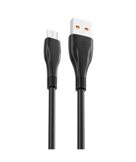 XO Cable NB185 Carga Rapida USB - Micro USB - 6A - 1m - Color Negro