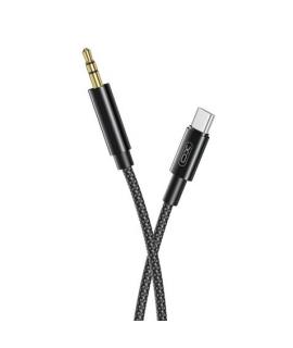 XO Cable Trenzado USB-C Macho a Mini Jack 3.5mm Macho - Longitud 1m