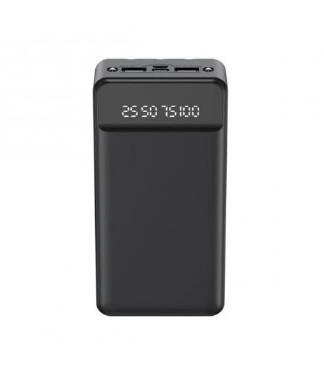 XO Powerbank PR163 - 20000MAH - Carga Rapida - Incluye Cables - Display Digital - Luz Led - Color Negro