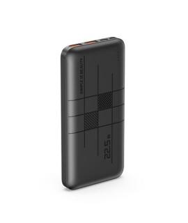 XO Powerbank PR187 10000mAh con Carga Rapida 22.5W - Pantalla LCD - 1x USB-C 20W, 2x USB - Color Negro