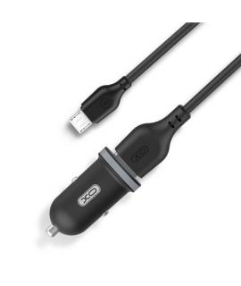 XO TZ08 Pack Cargador de Coche + Cable USB-A a MicroUSB - 2 Puertos USB