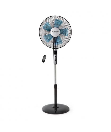 Orbegozo SF 0640 Ventilador de Pie con Mando a Distancia - Potente Motor de 65W - Temporizador de hasta 7.5H - Oscilacion Automa