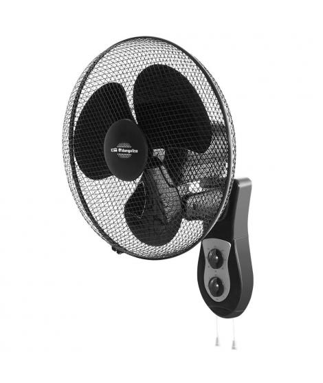 Orbegozo WF 0141 Ventilador de Pared - Potente Motor de 40W - 3 Velocidades de Ventilacion - Funcionamiento Silencioso - Cabezal