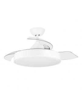 Orbegozo CP 120092 Ventilador de Techo Elegance - Potente Motor DC - Aspas Retractiles - Luz LED - Mando a Distancia - Sistema R