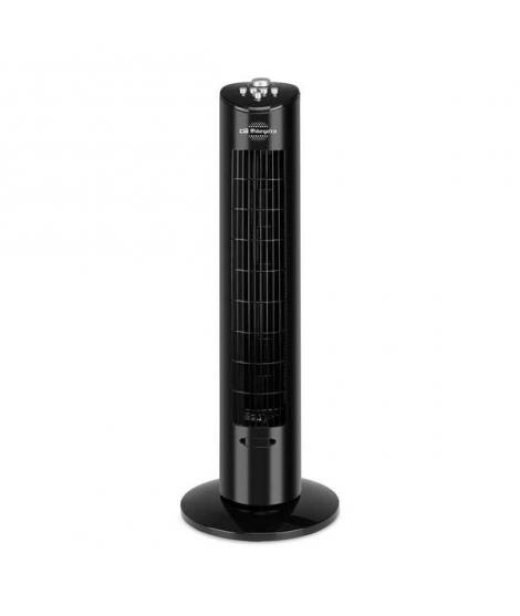 Orbegozo TW 0800 Ventilador de Torre Oscilante - Potente y Silencioso - Temporizador de 2h - Diseño Elegante - Bandeja para Esen