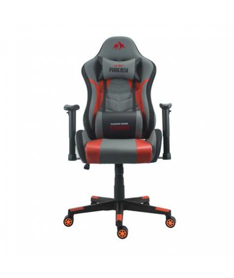 Cromad Silla Gaming - Materiales Premium - Piston de Clase 2 - Altura Regulable - Reclinable Hasta 180º - Cojines Lumbar y Cervi