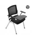 Cromad Pack de 2 Sillas Confidente Pala Abatible - Acolchado Extra Grueso - Tableta Resistente - Brazos Moviles - Asiento Plegab