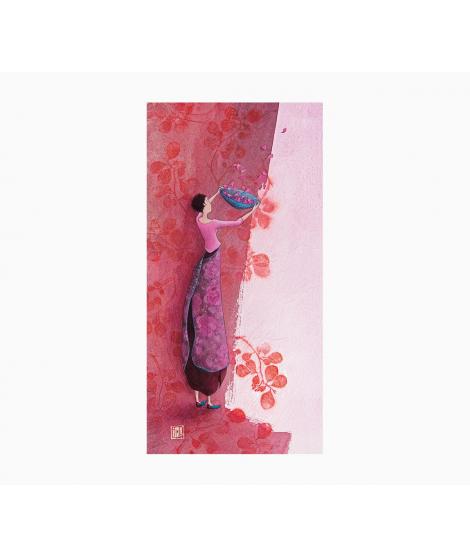 Pictura Gaëlle Boissonnard Tarjeta Doble - Acabado en Barniz de Relieve UV Grueso - Laminado Mate de Tacto Suave - 10.5x21cm - P