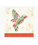 Pictura Tarjeta Arabesque - 16x16cm - Tematica Colibri - Tarjeta Triptica sin Envoltorio - Incluido Sobre Blanco - Papel con Cer
