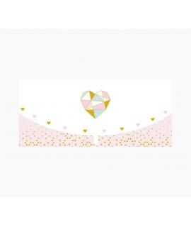 Pictura Tarjeta Money Cards - Formato Horizontal - Tematica Corazones - 21.3x9.6cm - Embolsada Individualmente - Incluye Sobre B