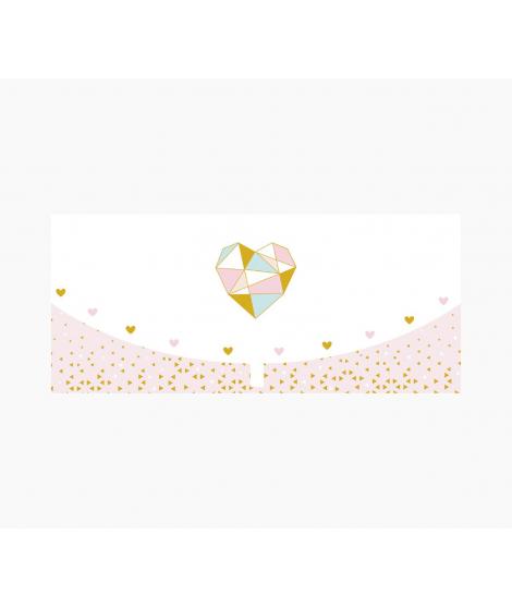 Pictura Tarjeta Money Cards - Formato Horizontal - Tematica Corazones - 21.3x9.6cm - Embolsada Individualmente - Incluye Sobre B