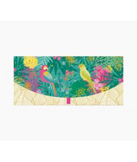 Pictura Tarjeta Money Cards - Tarjeta de Regalo Tipo Sobre Horizontal - Tematica Loros - 21.3x9.6cm - Embolsada Individualmente 