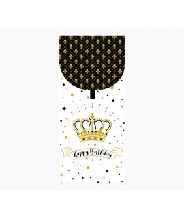 Pictura Tarjeta Money Cards - 9.6x21.3cm - Diseño Elegante con Tematica de Corona - Incluye Sobre Blanco - Certificacion FSC - I
